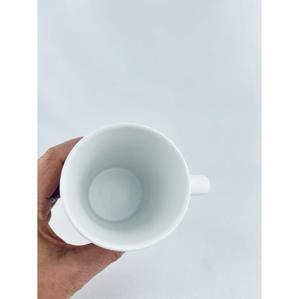 Starbucks Classic Mermaid Logo White 2007 Ceramic‎ Latte Coffee Mug Cup 12oz